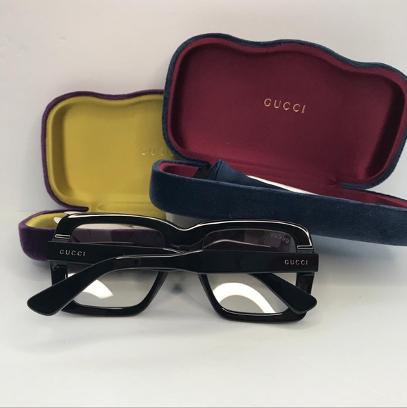 - New 💯 Original Gucci Transparent Square Unisex Sunglasses GG0366S 001 - Picture 13 of 13